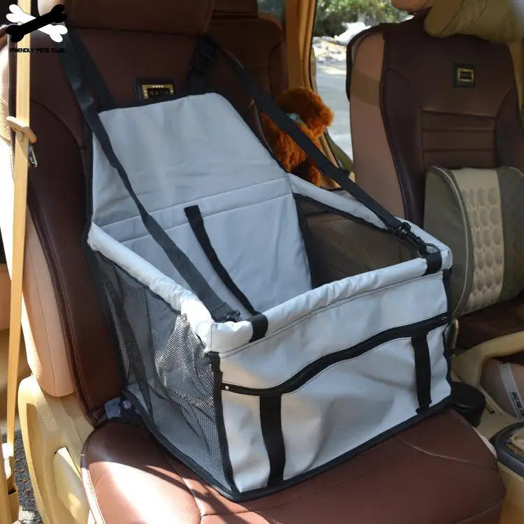 Folding car seat for dogs