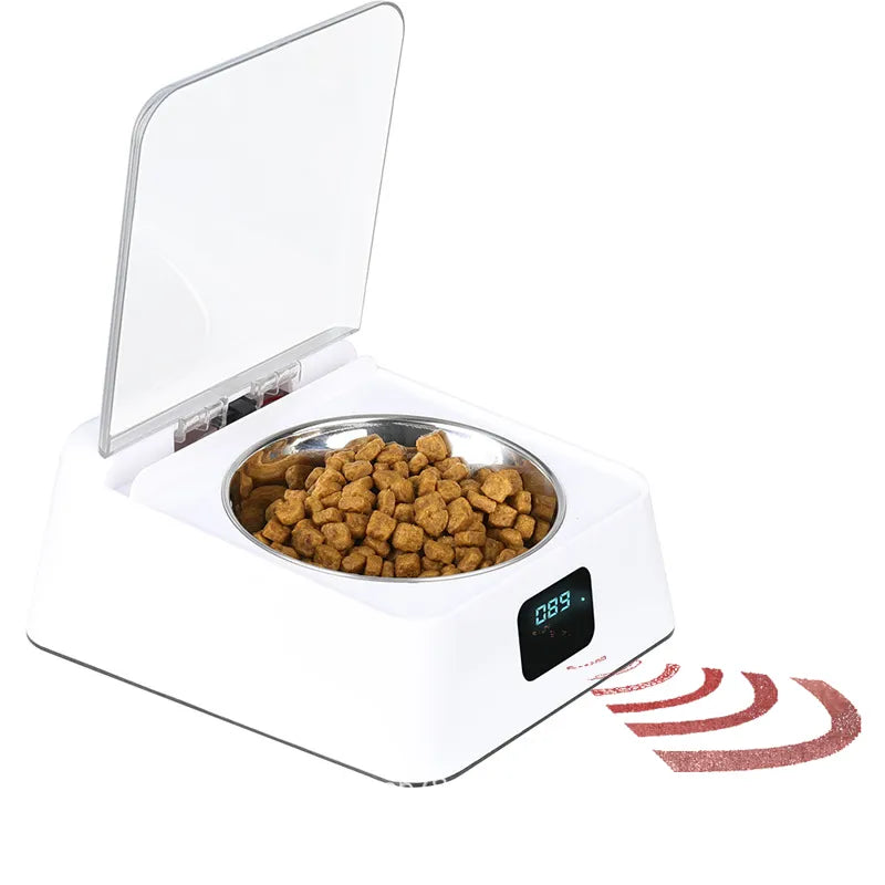 Bowl with feeding sensor for cats and dogs