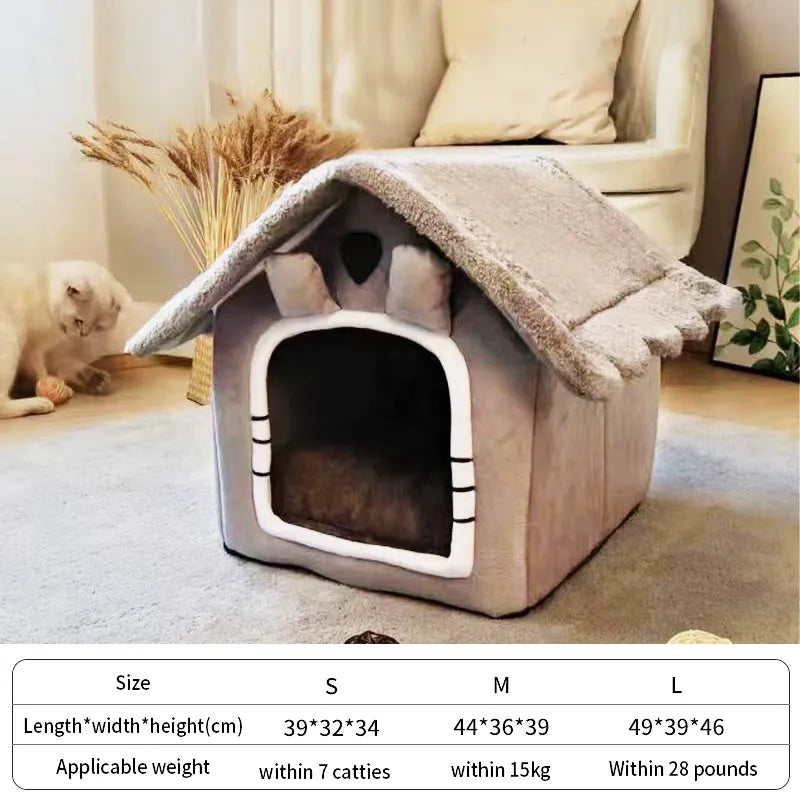 Foldable Pet Sleepping Bed removable